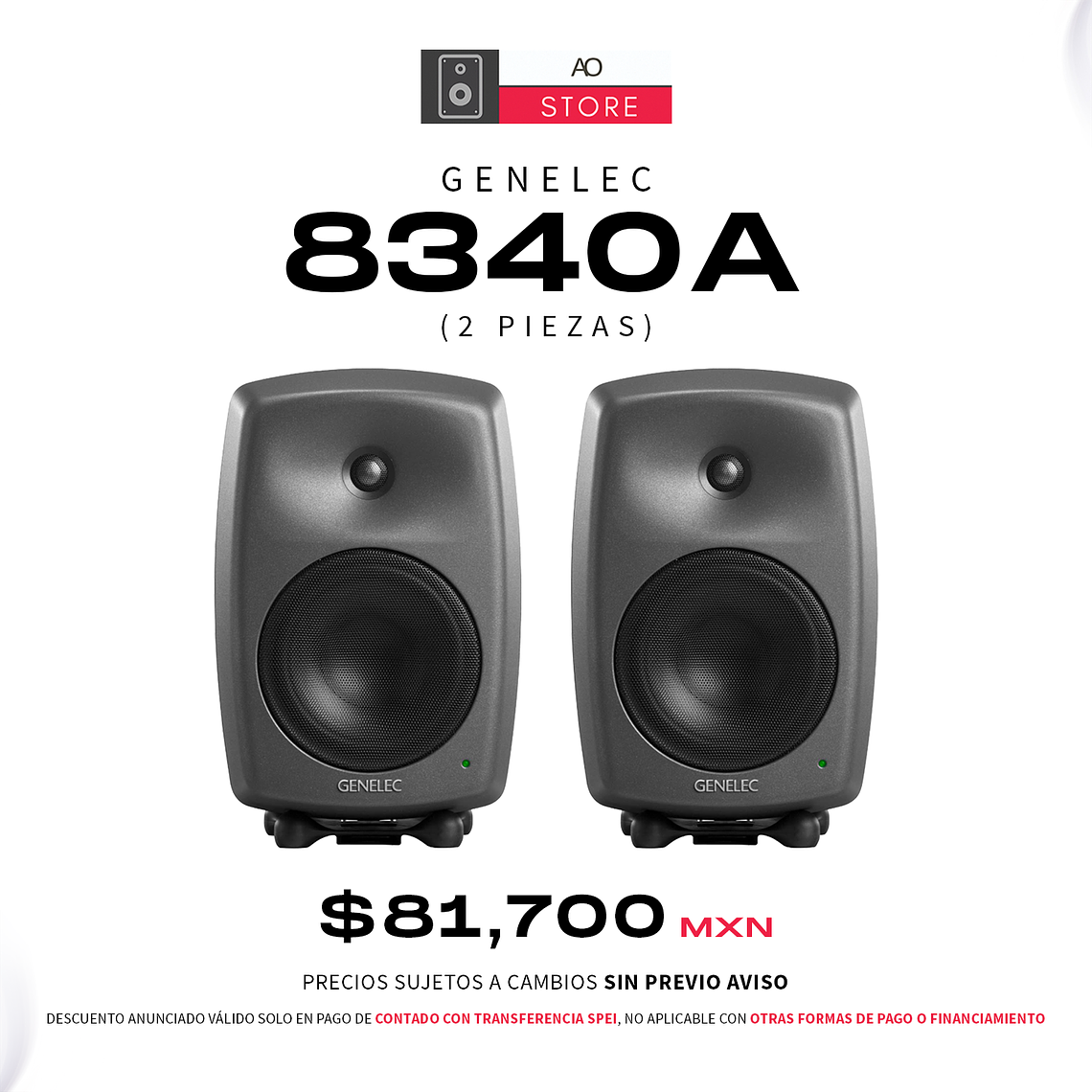 Genelec 8340A Monitores de Estudio (2 Piezas) 1