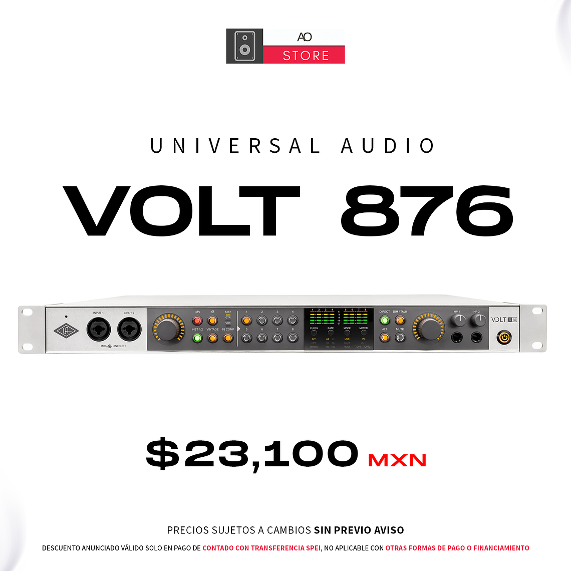 Universal Audio Volt 876 Interfaz de Audio 1
