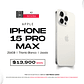 Apple iPhone 15 Pro Max 256gb Color Titanio Blanco Equipo Usado - Miniatura 1