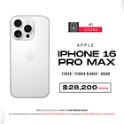 Apple iPhone 16 Pro Max 256gb Color Titanio Blanco Equipo Usado 1