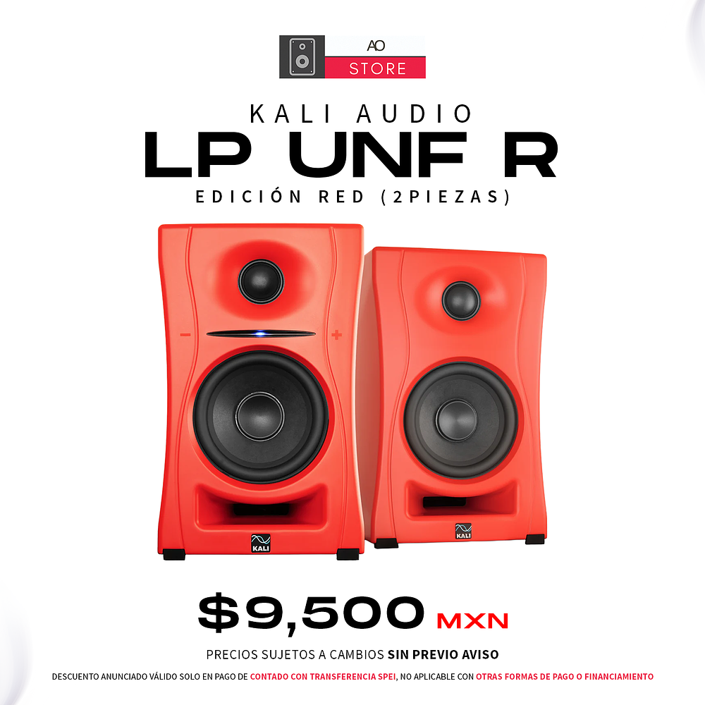 Kali Audio Lp Unf R Edición Red Monitores de Estudio (2 Piezas) 1