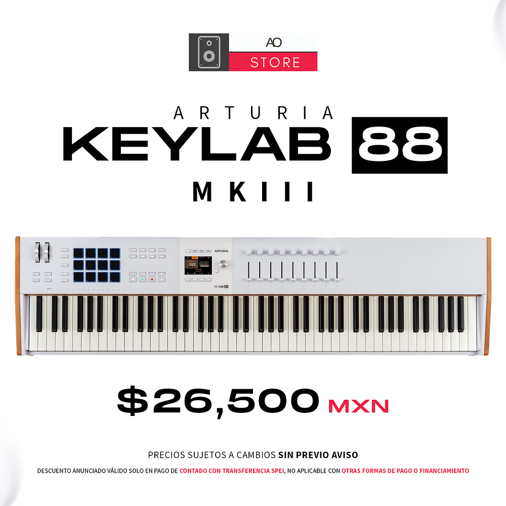 Arturia KeyLab 88 MkIII Hammer Action Teclado Midi 1