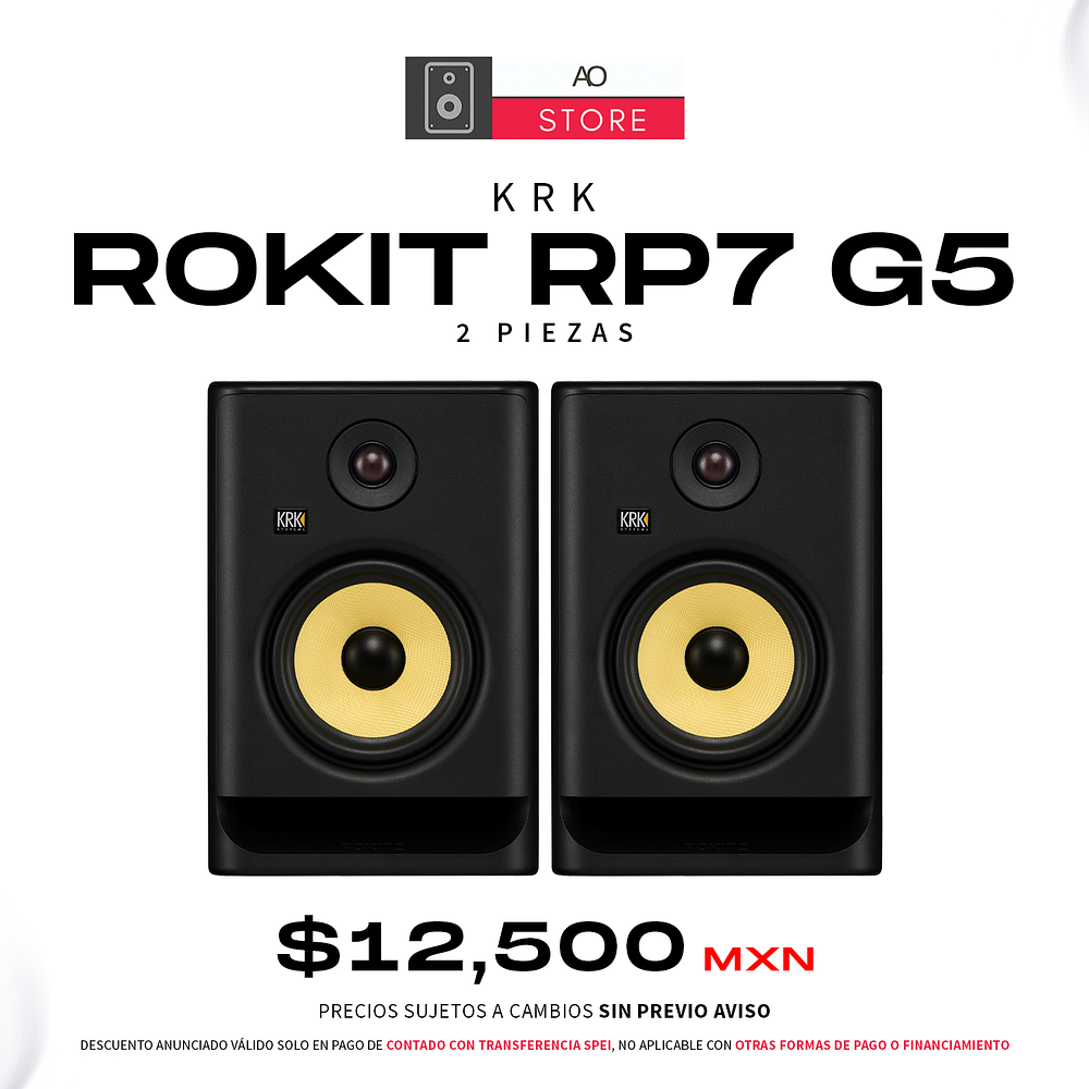 KRK Rokit Rp7 G5 Monitores de Estudio (2 Piezas) 1
