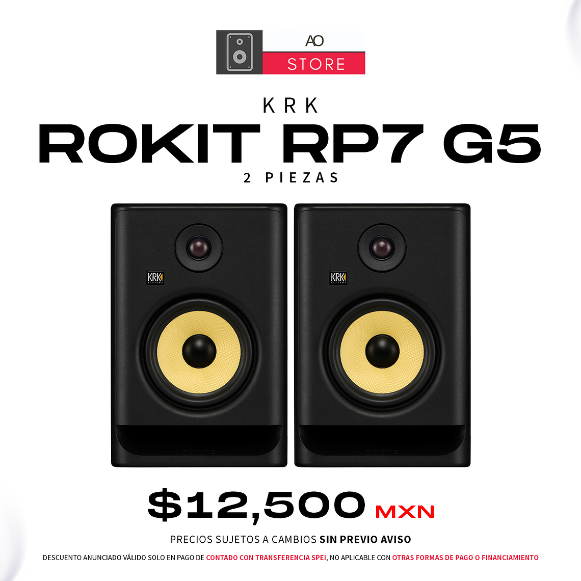 KRK Rokit Rp7 G5 Monitores de Estudio (2 Piezas) 1