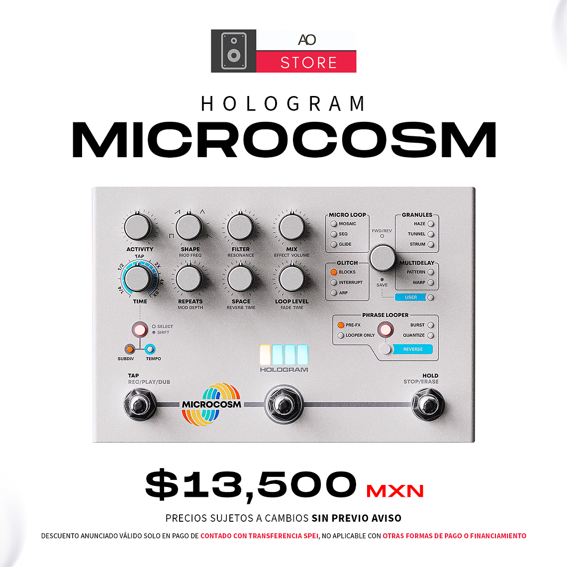 Hologram Microcosm Pedal Granular  1