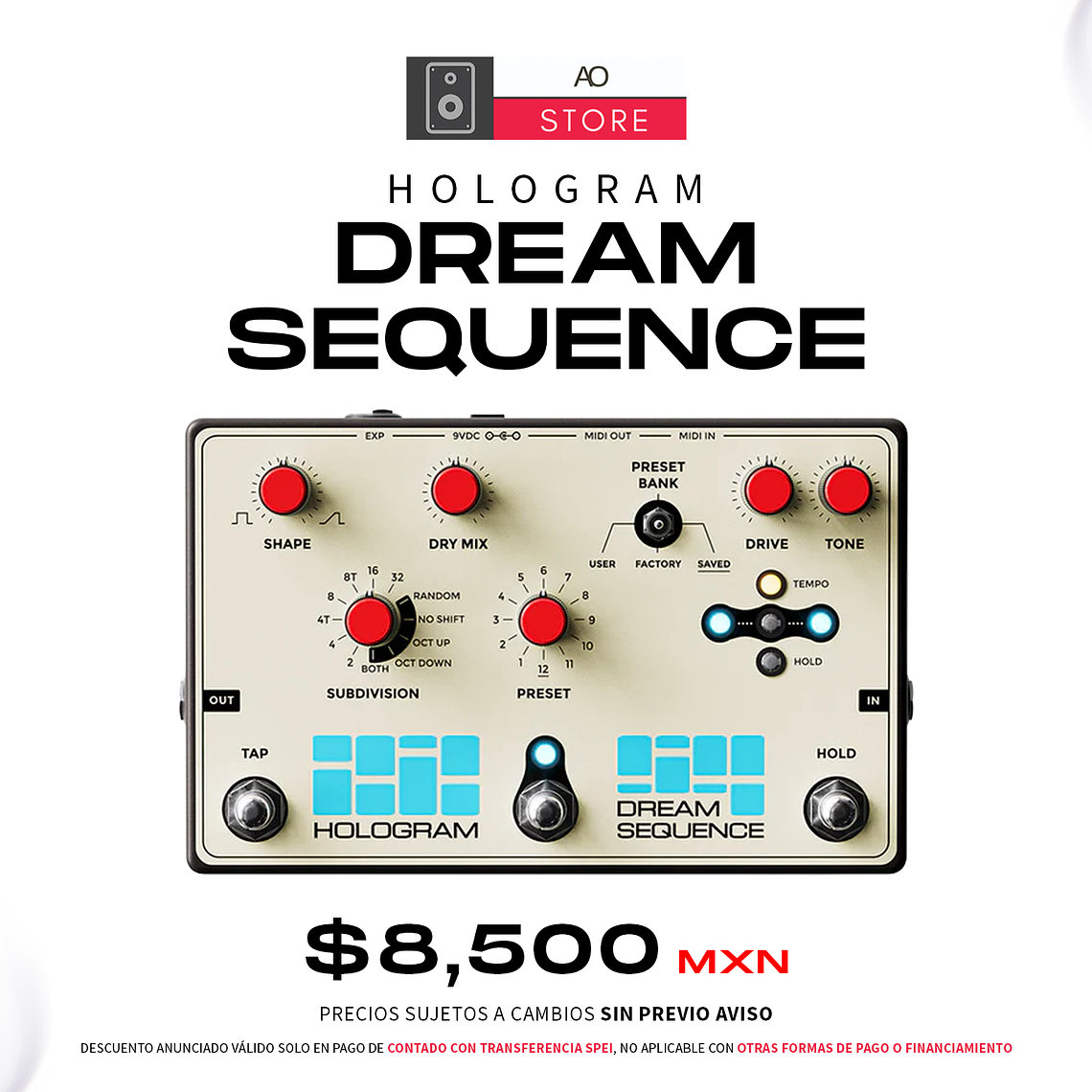 Hologram Dream Sequence Pedal Secuenciador 1