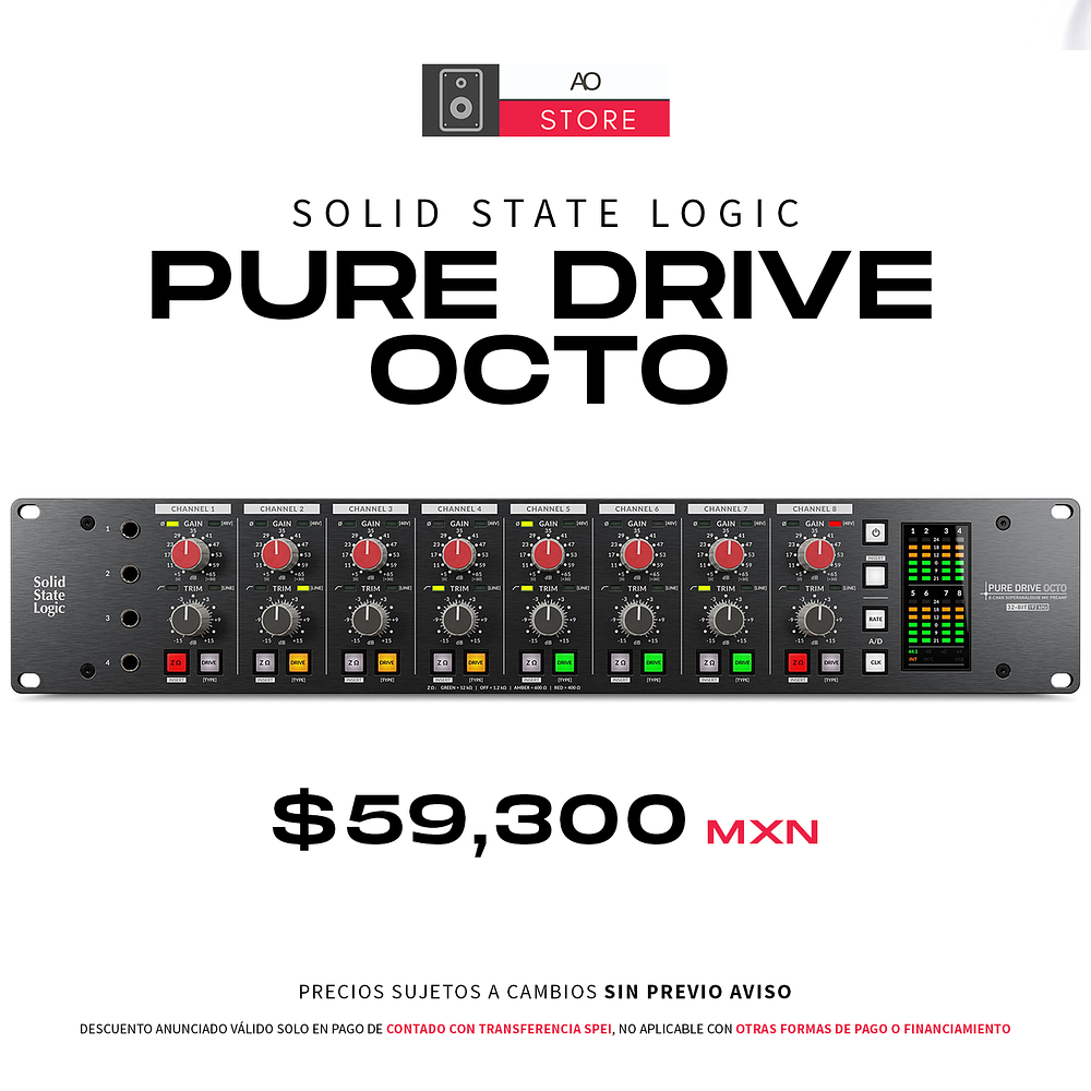 SSL Solid State Logic Pure Drive Octo Preamplificador de 8 Canales 1