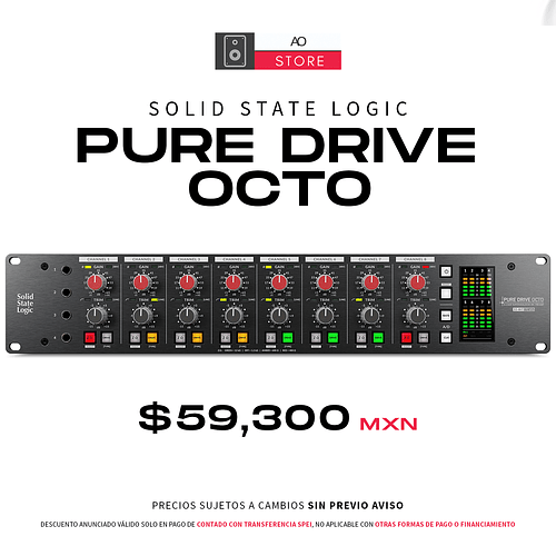 SSL Solid State Logic Pure Drive Octo Preamplificador de 8 Canales