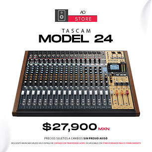 Tascam Model 24 Mezcladora Multicanal para Grabación