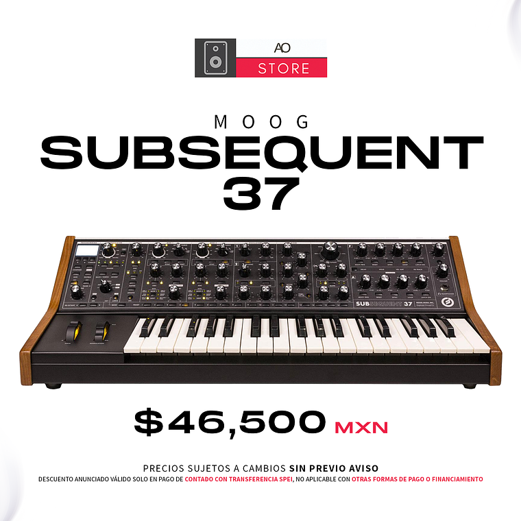 Moog Subsequent 37 Sintetizador 1