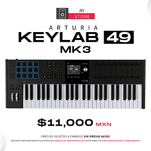 Arturia KeyLab 49 Mk3 Black Teclado Midi