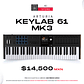 Arturia KeyLab 61 MK3 Black Teclado Midi - Miniatura 1