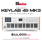 Arturia KeyLab 49 Mk3 White Teclado Midi 1