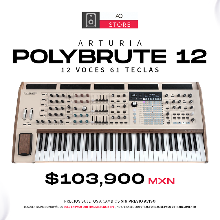 Arturia PolyBrute 12 Sintetizador Analógico Polifónico 12 voces de 61 teclas 1