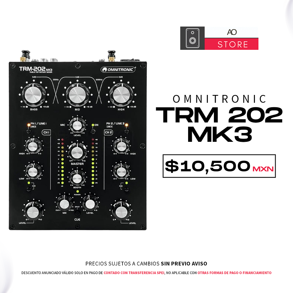 Omnitronic Trm 202 Mk3 Mezcladora para DJ 1