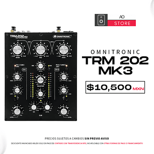 Omnitronic Trm 202 Mk3 Mezcladora para DJ
