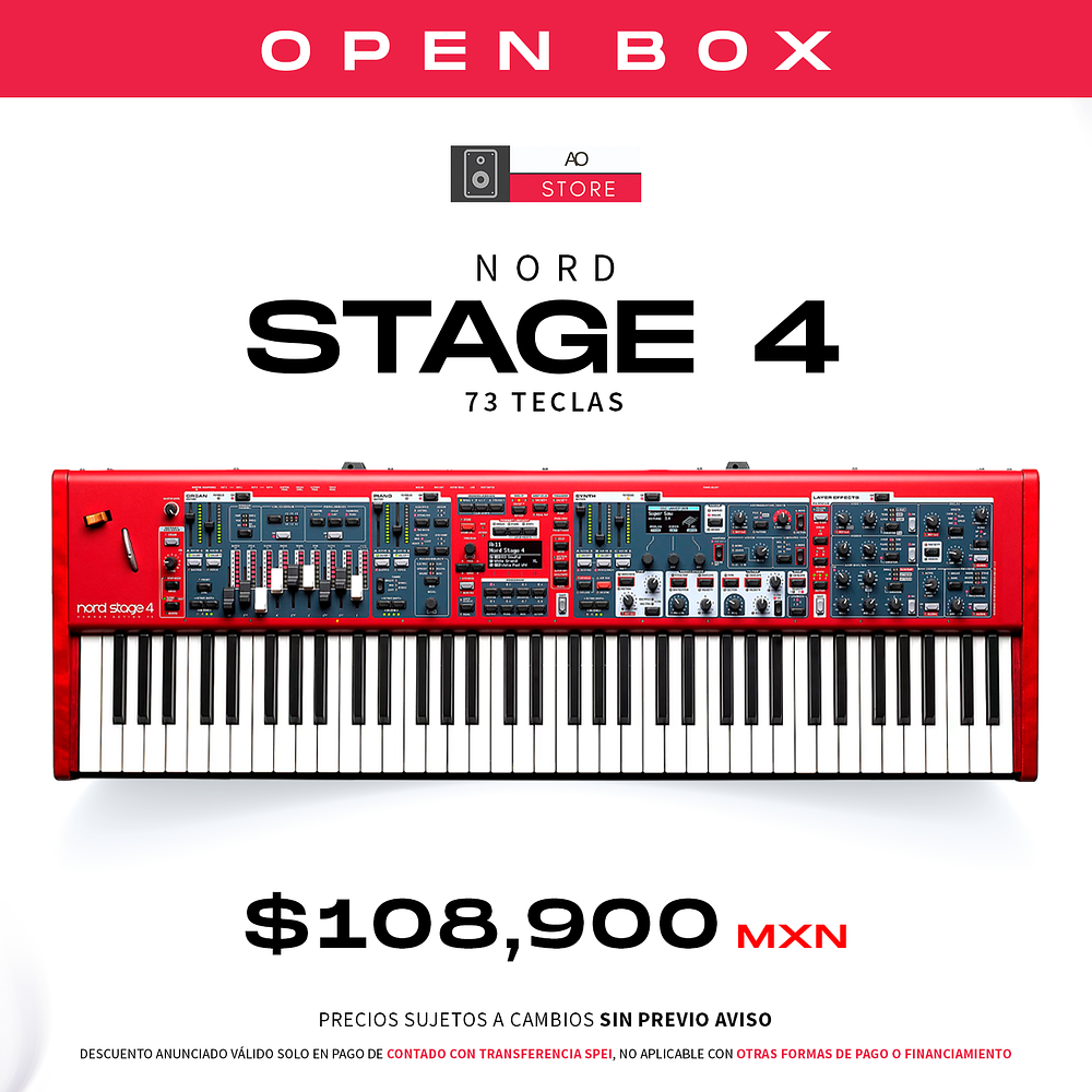 Nord Stage 4 Compact 73 Sintetizador Analógico de 73 Teclas (Open Box) 1