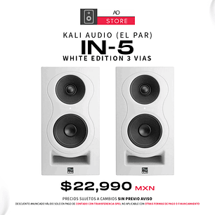 Kali Audio In 5 3 Vías Edición White Monitores de Estudio (2 Piezas)