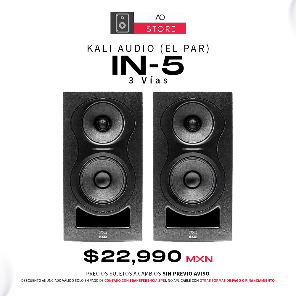 Kali Audio In 5 3 Vías Monitores de Estudio (2 Piezas) 1