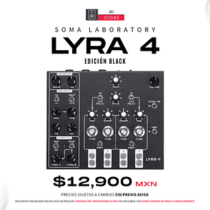Soma Laboratory Lyra 4 Organismic Drone Black Sintetizador