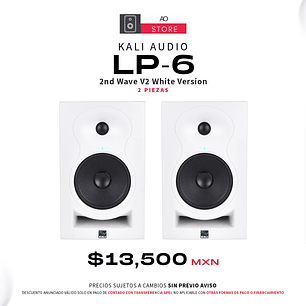 Kali Audio LP 6 Second Wave V2 White Monitores de Estudio (2 Piezas)