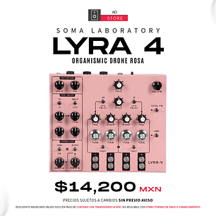 Soma Laboratory Lyra 4 Organismic Drone Rosa Sintetizador