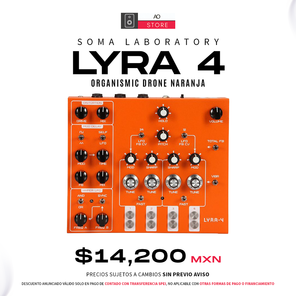 Soma Laboratory Lyra 4 Organismic Drone Naranja Sintetizador 1