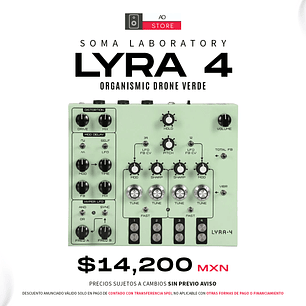 Soma Laboratory Lyra 4 Organismic Drone Verde Sintetizador