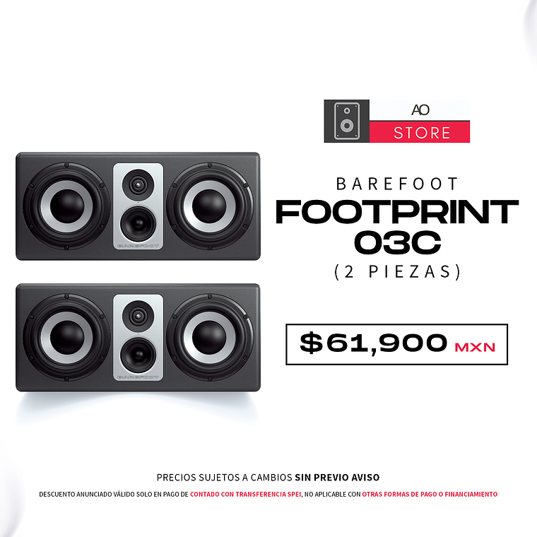 Barefoot Footprint 03C Monitores De Estudio (2 Piezas) 1