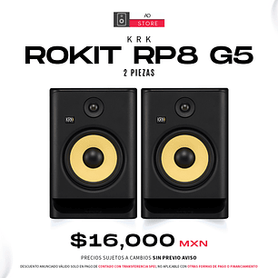 KRK Rokit RP8 G5 Monitores de Estudio (2 Piezas)