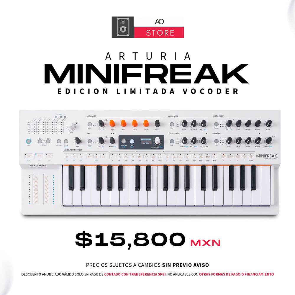 Arturia Minifreak Vocoder Edición Limitada Sintetizador 