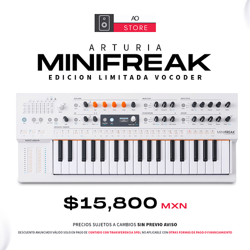 Arturia Minifreak Vocoder Edición Limitada Sintetizador