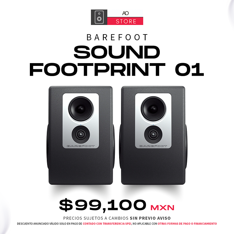 Barefoot Sound Footprint 01 Gen2 Monitores de Estudio (2 Piezas) 1