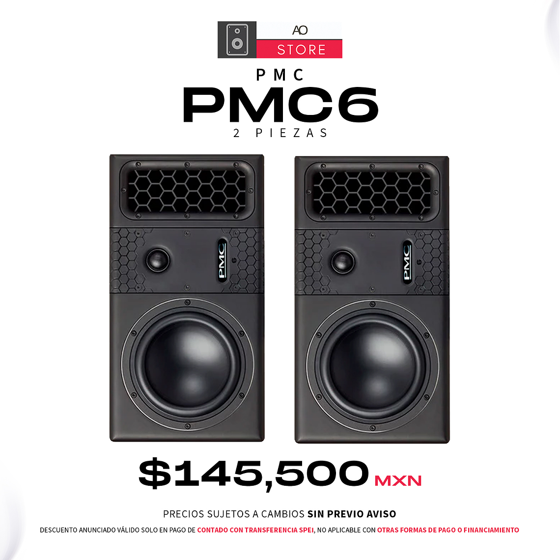 PMC PMC6 Monitores De Estudio (2 Piezas) 1