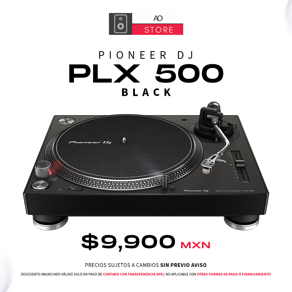 Pioneer DJ PLX 500 Black Tornamesa para DJ 1