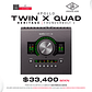 Universal Audio Apollo Twin X Quad Heritage Thunderbolt 3 Interfaz de Audio - Miniatura 1