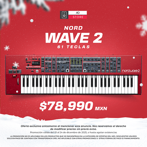 Nord Wave 2 Sintetizador Wavetable y FM de 61 Teclas