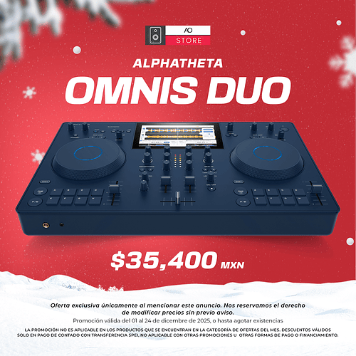 AlphaTheta Omnis Duo Reproductor Multimedia para DJ