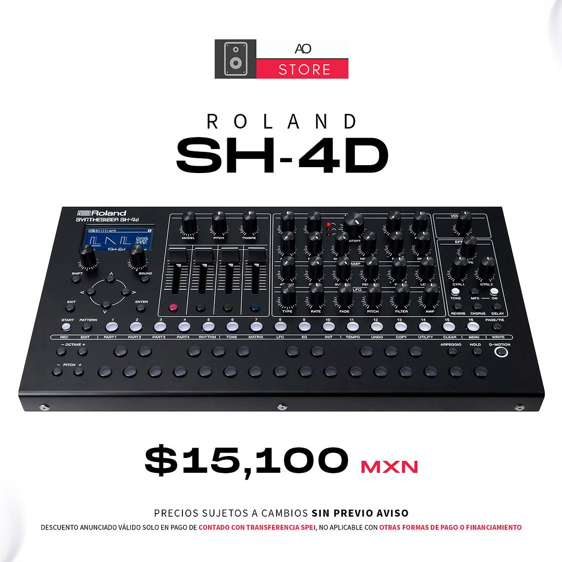 Roland Sh 4D Desktop Sintetizador 1