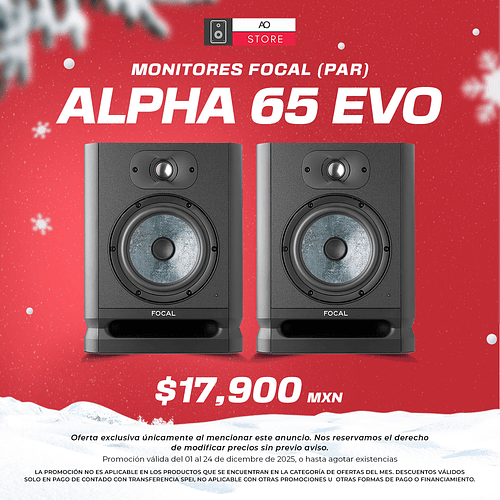 Focal Alpha 65 Evo Monitores de Estudio (2 Piezas)