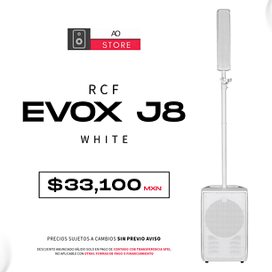 RCF Evox J8 White Sistema De Audio En Torre