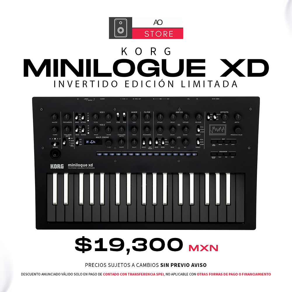 Korg Minilogue XD Invertido Edición Limitada Sintetizador Análogo 1
