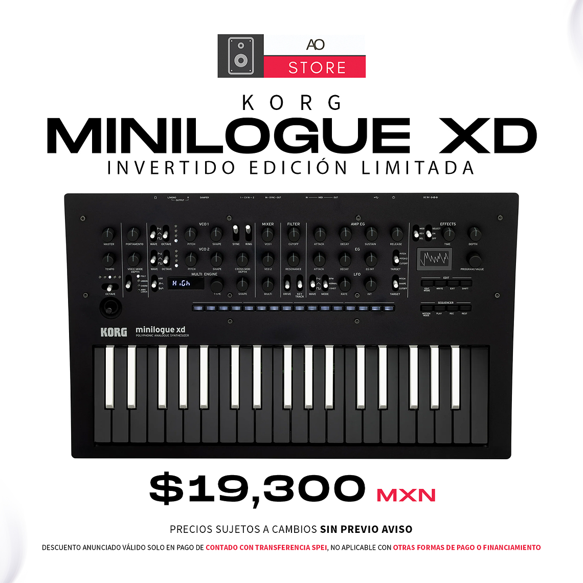 Korg Minilogue XD Invertido Edición Limitada Sintetizador Análogo 1