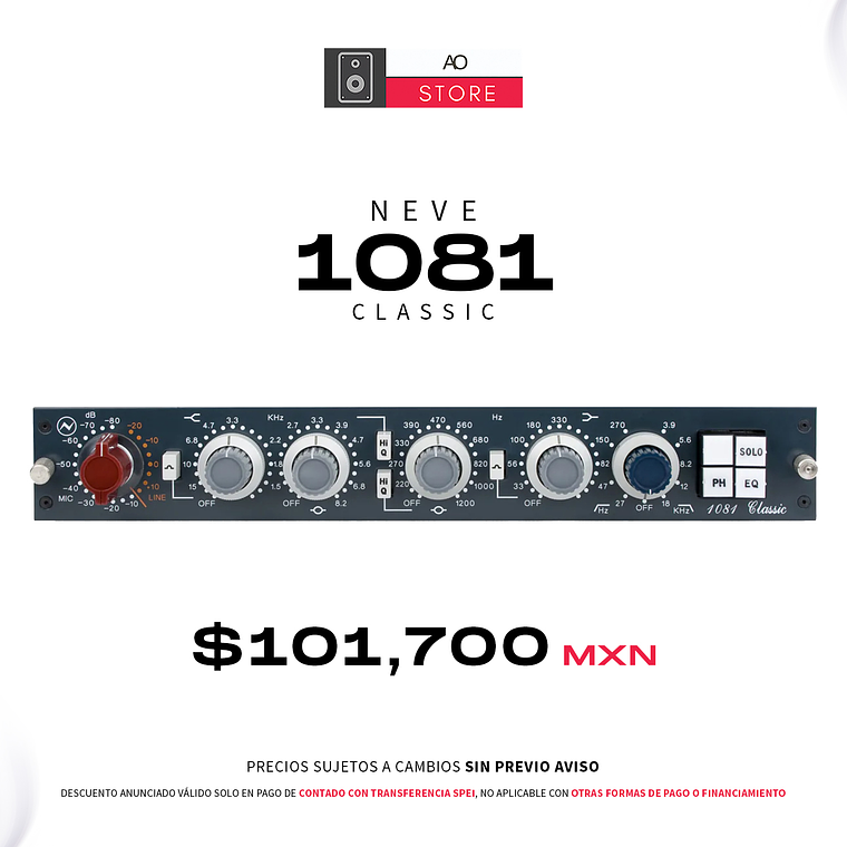 Neve 1081 Classic Preamplificador y Ecualizador 1