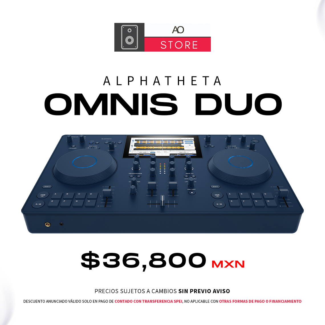 AlphaTheta Omnis Duo Reproductor Multimedia para DJ 1