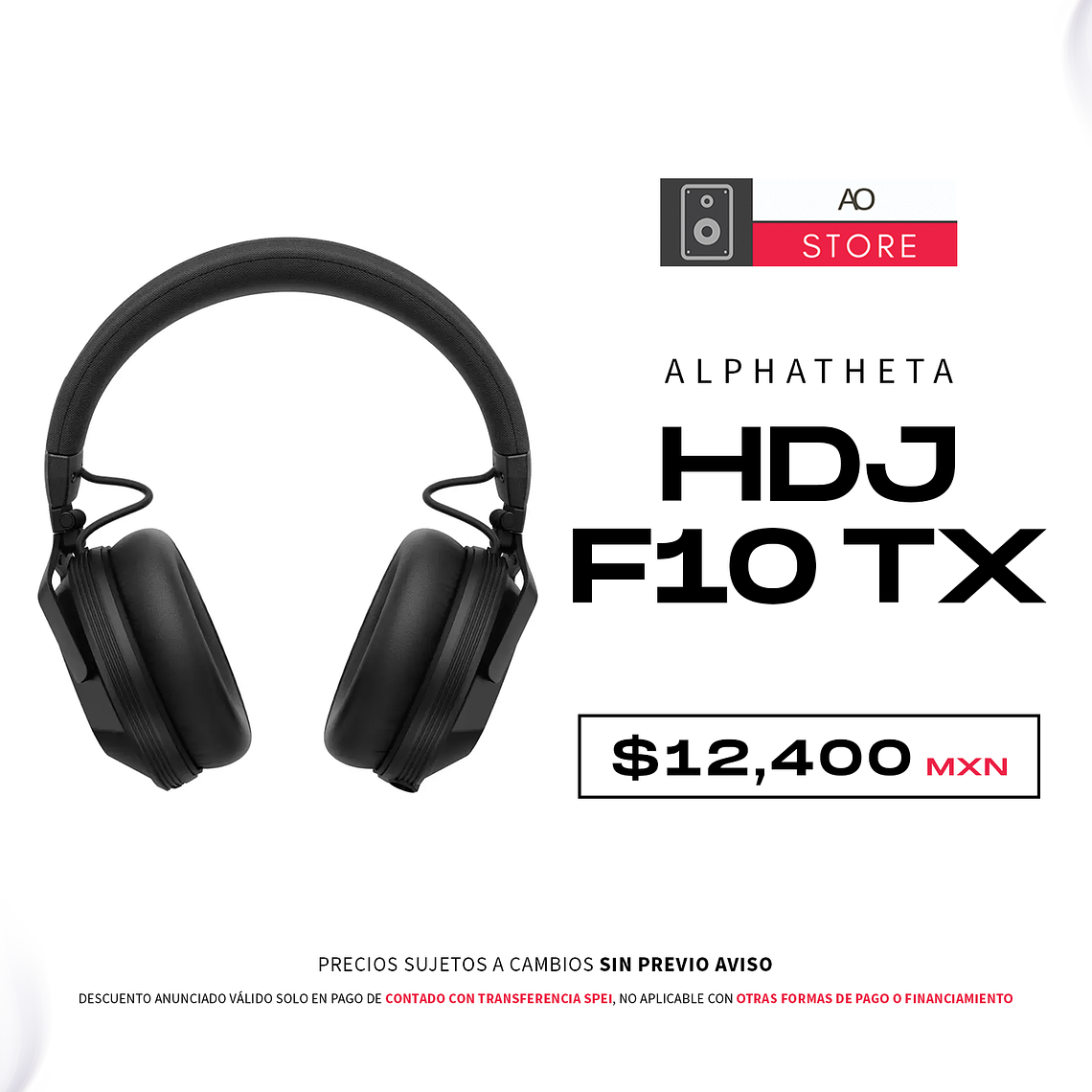 AlphaTheta HDJ F10 TX Audífonos Profesionales  1