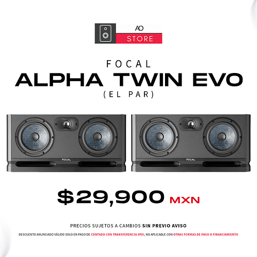 Focal Alpha Twin Evo Monitores de Estudio (2 Piezas)