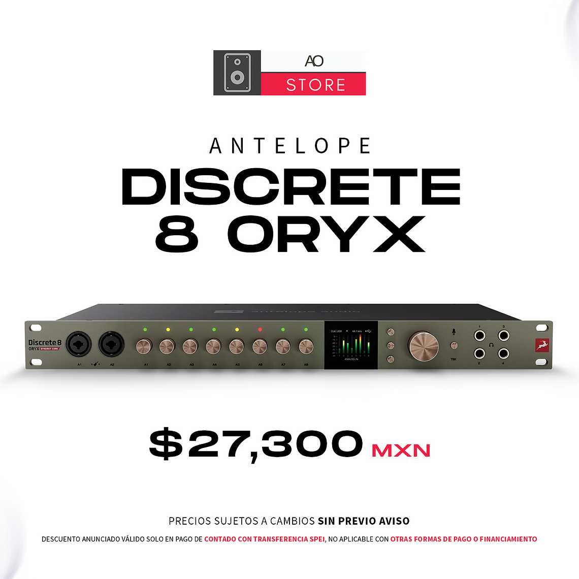 Antelope Discrete 8 Oryx Interfaz de Audio 1