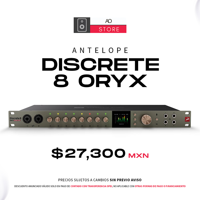 Antelope Discrete 8 Oryx Interfaz de Audio 1