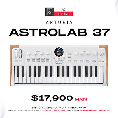Arturia AstroLab 37 Sintetizador de 37 Teclas